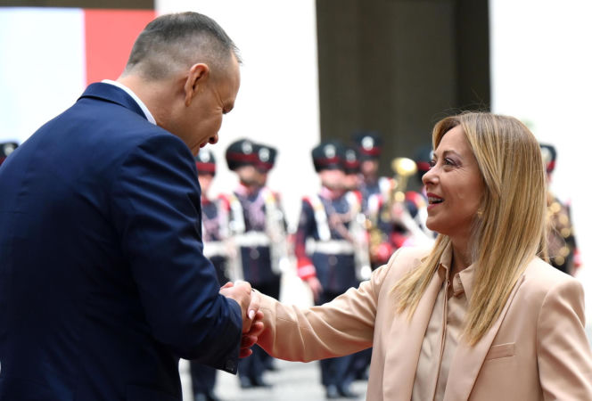 Marta Nawrocka we Włoszech