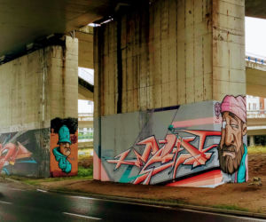 Murale na filarach Trasy Zamkowej