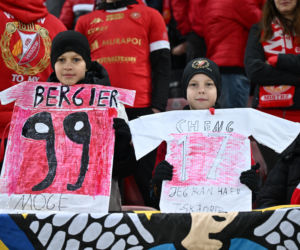 Widzew Łódź - Lech Poznań: Zdjęcia kibiców i zawodników z meczu 24. kolejki PKO BP Ekstraklasy