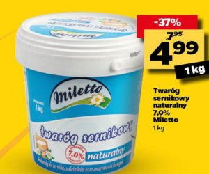 twaróg sernikowy 4,99 zł/kg