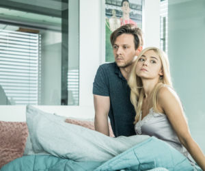 Papiery na szczęście, odcinek 1. Marta (Adriana Kalska), Kris (Mateusz Kmiecik)