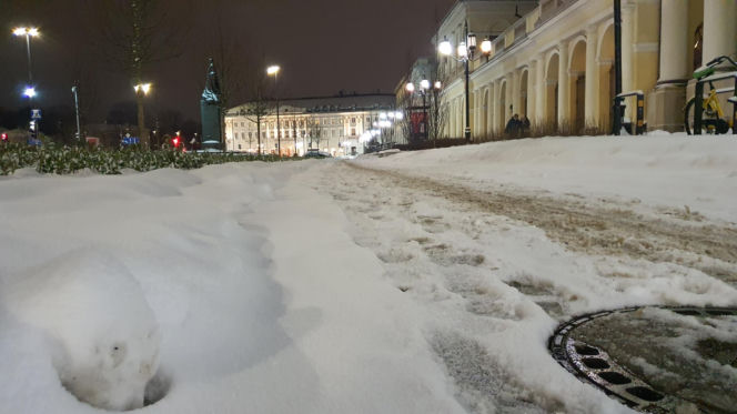 Zimowe utrudnienia w Warszawie