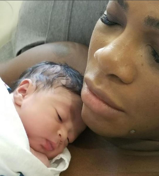 Serena Williams z małą Alexis