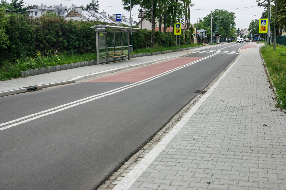 Wyremontowana ulica Bieżanowska w Krakowie
