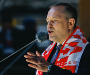 Karol Nawrocki wziął udział w Patriotycznej Pielgrzymce Kibiców na Jasnej Górze