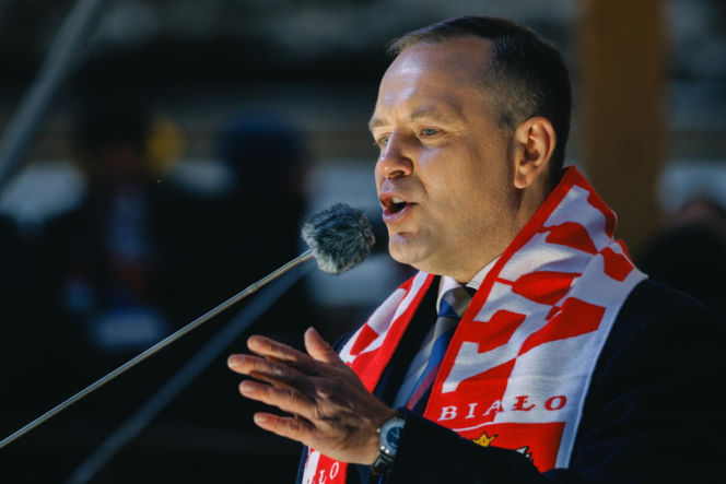 Karol Nawrocki wziął udział w Patriotycznej Pielgrzymce Kibiców na Jasnej Górze