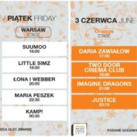 Orange Warsaw Festival 2017: line-up, sceny, godziny