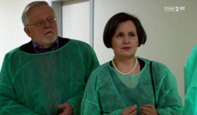 Barwy szczęścia odc. 1149. Kazimiera (Katarzyna Bargiełowska), Wiesław (Stanisław Biczysko) - rodzice Maćka