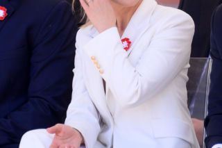 Warszawa. Święto Narodowe Trzeciego Maja. Para prezydencka na Placu Zamkowym w Warszawie