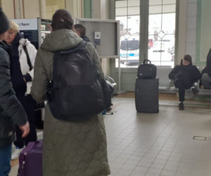 Punkt recepcyjny na Dworcu PKP w Przemyślu