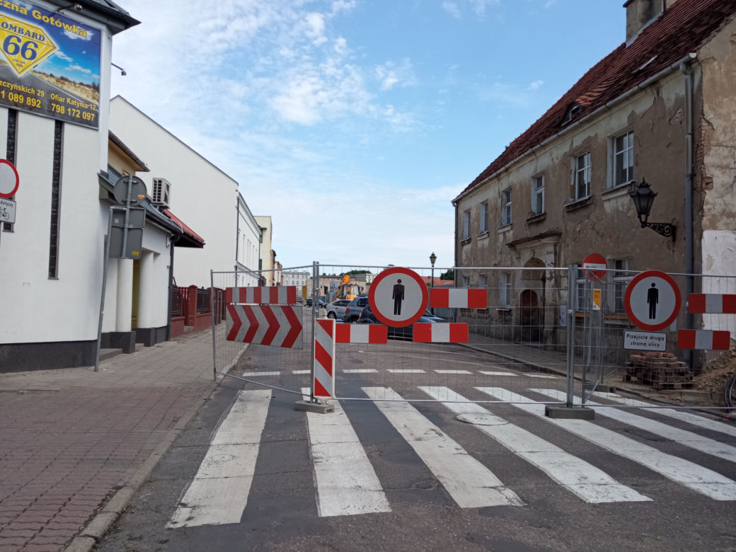 zamknięta ul. Królowej Jadwigi