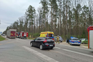 Wypadek na drodze Starachowice - Lubienia