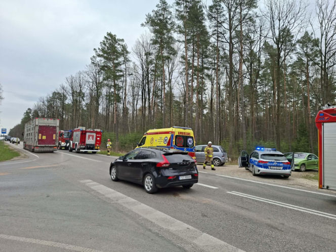 Wypadek na drodze Starachowice - Lubienia