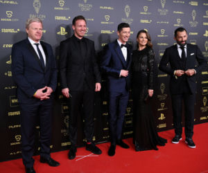 Robert i Anna Lewandowscy na gali Złotej Piłki