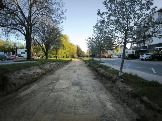 Budowa ścieżki rowerowej na Gronowie