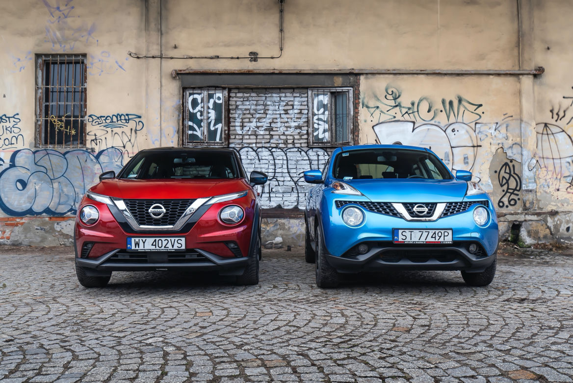 Nissan Juke pierwszej i drugiej generacji 
