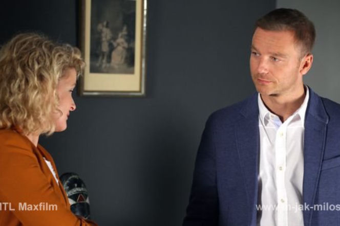 M jak miłość odc. 1000. Marta (Dominika Ostałowska), Andrzej (Krystian Wieczorek)