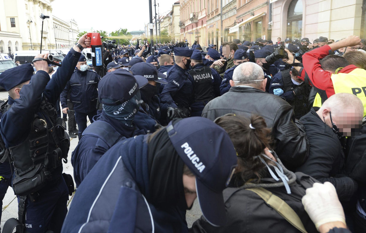 Protest przedsiębiorców w Warszawie