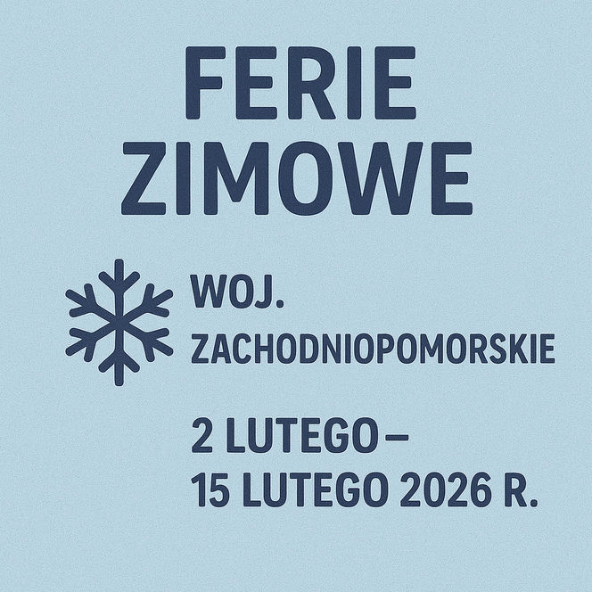 Ferie zimowe 2025/2026