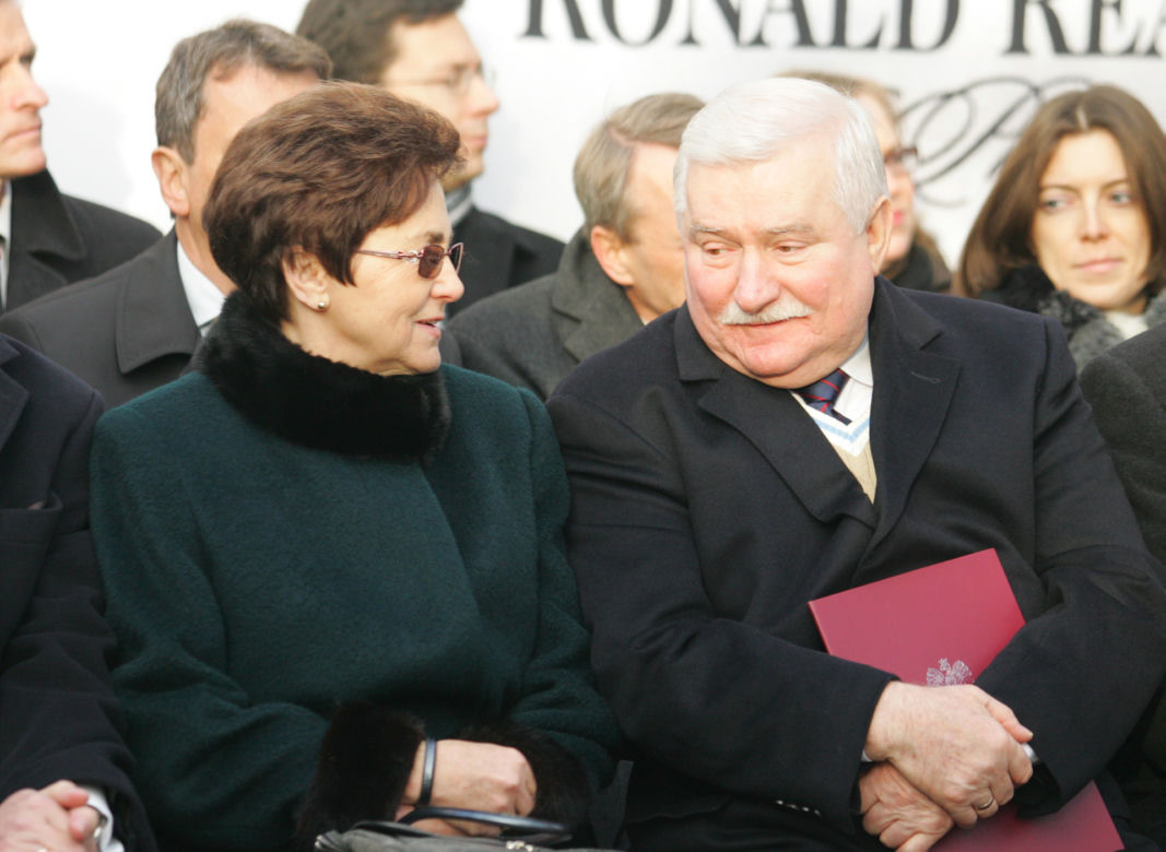 Lech Wałęsa z żoną Danutą Wałęsą