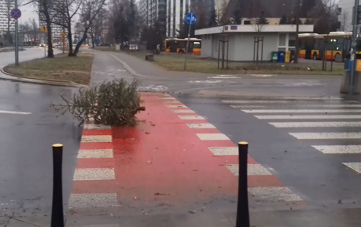 Fruwająca choinka na Pradze