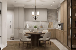 Kaszmirowe mieszkanie w gdańsku - projekt Renata Michałowicz