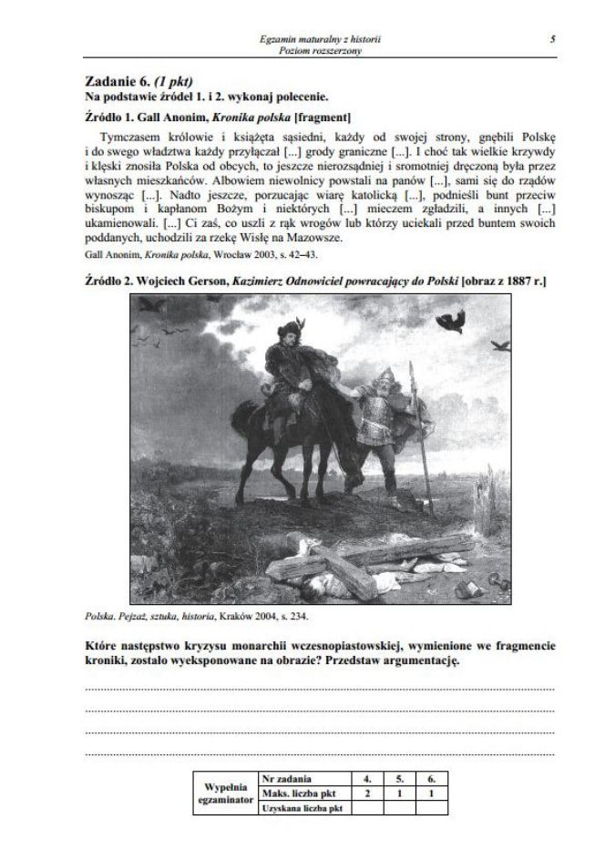 Matura 2014 Historia poziom rozszerzony