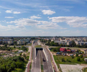 Trasa niepodległości z lotu ptaka. To największa drogowa inwestycja w Białymstoku