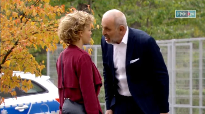 O mnie się nie martw 3 sezon odcinek 13 (odc. 39). Iga Małecka (Joanna Kulig), Marek Kaszuba (Krzysztof Stelmaszyk)
