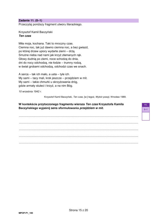 Matura 2025: polski. Arkusze CKE i odpowiedzi. Poziom podstawowy [Formuła 2023] 5.05.2025