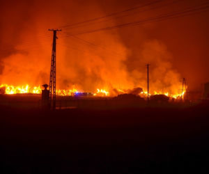 Przerażający pożar stodoły w Wielkopolsce