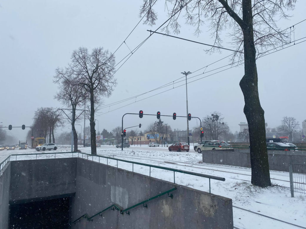 Atak zimy w Łodzi - 8.02.2021