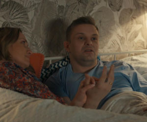 Barwy szczęścia odc. 3401. Hubert (Marek Molak), Asia (Anna Gzyra)