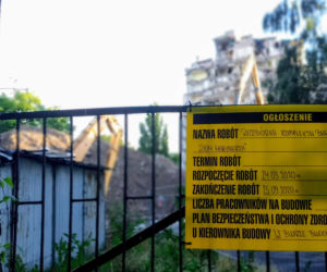 Rozbiórka Domu Marynarza - lipiec 2020