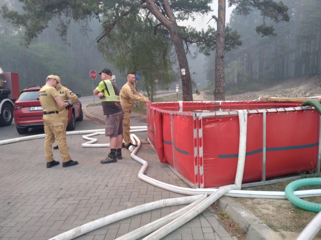 Pożar w Puszczy Białowieskiej