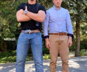Na dobre i na złe po wakacjach 2021. Piotr Korban (Mikołaj Roznerski), Michał (Mateusz Janicki)