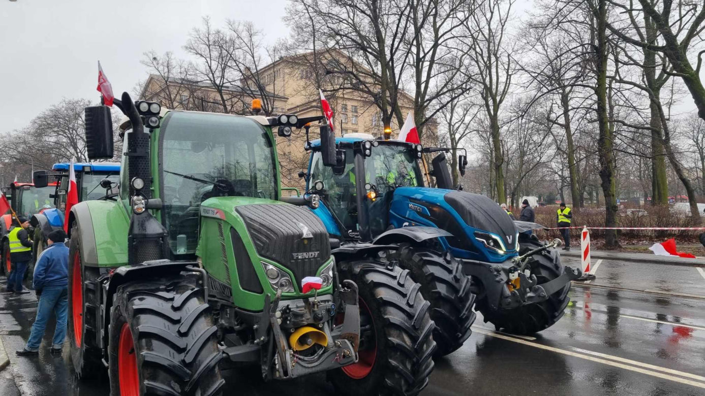 Protest rolników w Poznaniu