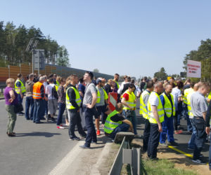 Węzeł Porosły. Przedsiębiorcy blokowali S8. Chcą lepszego dojazdu do swoich firm