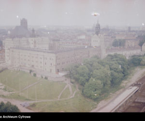 Szczecin z lotu ptaka w latach 80. XX wieku