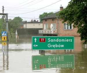 	Powódź, podkarpacie - powiat tarnobrzeski, Sokolniki, Trześń