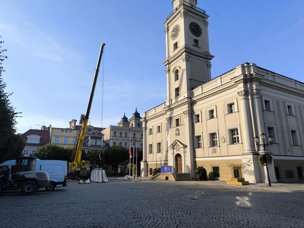Rynek w Lesznie przed remontem