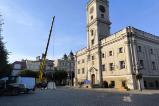Rynek w Lesznie przed remontem