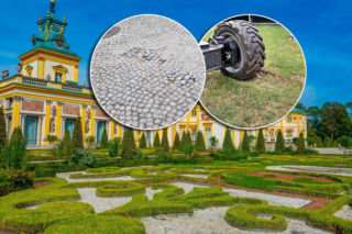 Afera wokół imprezy w Wilanowie! Mamy zdjęcia pierwszych zniszczeń. Na teren zabytku wjechał ciężki sprzęt