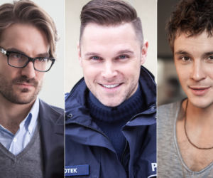 To nie koniec świata 2 sezon. Adam Tenczyński (Piotr Stramowski), Jacek Kotek (Marek Kaliszuk), Aleks (Mikołaj Roznerski)