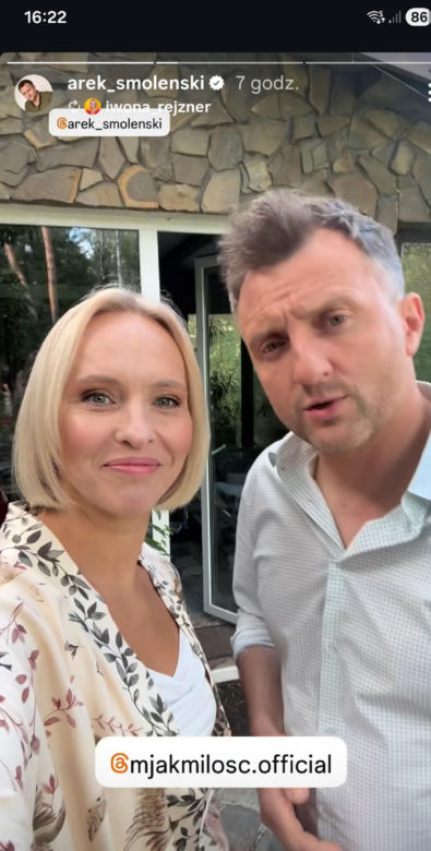 M jak miłość nowy sezon na planie. Dorota (Iwona Rejzner), Bartek (Arkadiusz Smoleński)