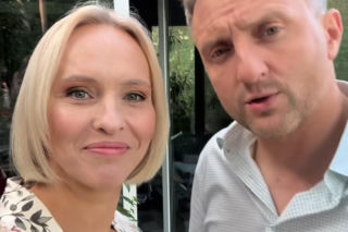 M jak miłość nowy sezon na planie. Dorota (Iwona Rejzner), Bartek (Arkadiusz Smoleński)