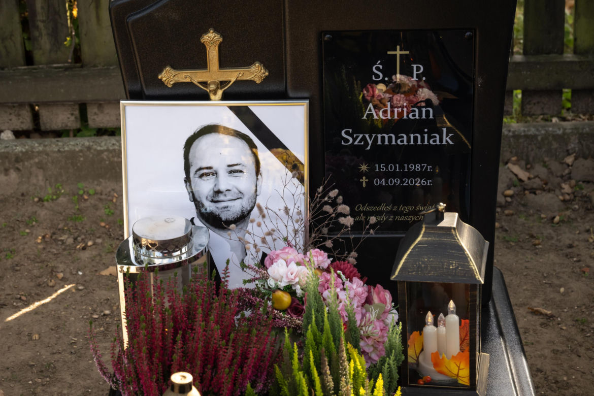 Grób Adriana Szymaniaka