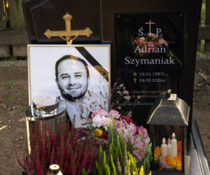 Grób Adriana Szymaniaka