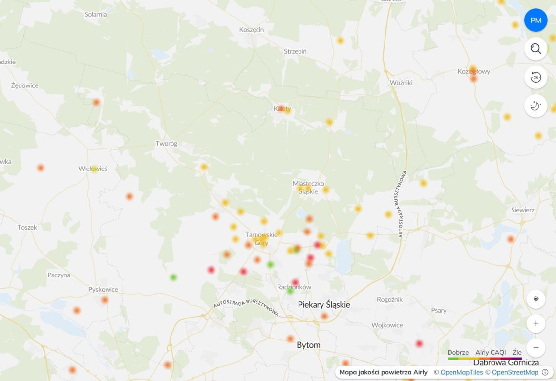 Zła jakość powietrza w woj. śląskim. Mieszkańcy otrzymali alerty RCB