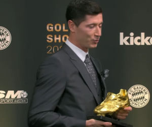Robert Lewandowski ze Złotym Butem